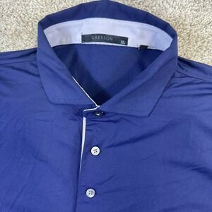 Greyson Polo Shirt Men XL Navy Blue Walnut Creek Country Club Performance Golf